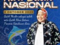 Hari Batik Nasional 2023, Marlin Ajak Masyarakat Kepri Bangga Memakai Batik