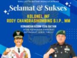 Selamat dan sukses untuk Kolonel INF Rooy Chandrasihombing S.I.P., MM