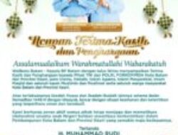 Terima kasih kepada masyarakat Batam atas kontribusi luar biasa dalam menjaga keamanan dan kenyamanan selama Bulan Suci Ramadhan hingga Idul Fitri 1445 H.