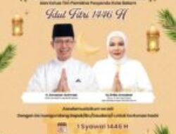 Silaturahmi & Rumah Terbuka Idul Fitri 1446 H yang diselenggarakan pada 1 Syawal 1446 Hijriah, di Kediaman Wali Kota Batam, Perumahan KDA, Batam Kota.